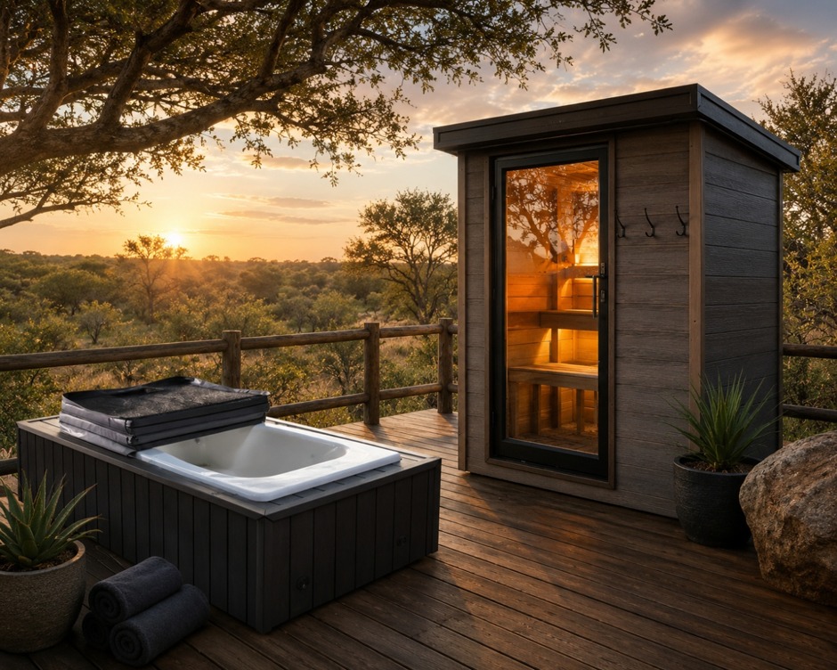 Luxury Outdoor Sauna Cabin (2–4 People)