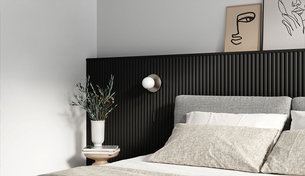Interior wood cladding feature wall